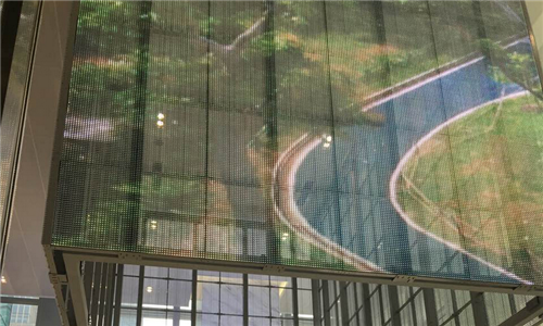 銀行led透明顯示屏項目案例解析